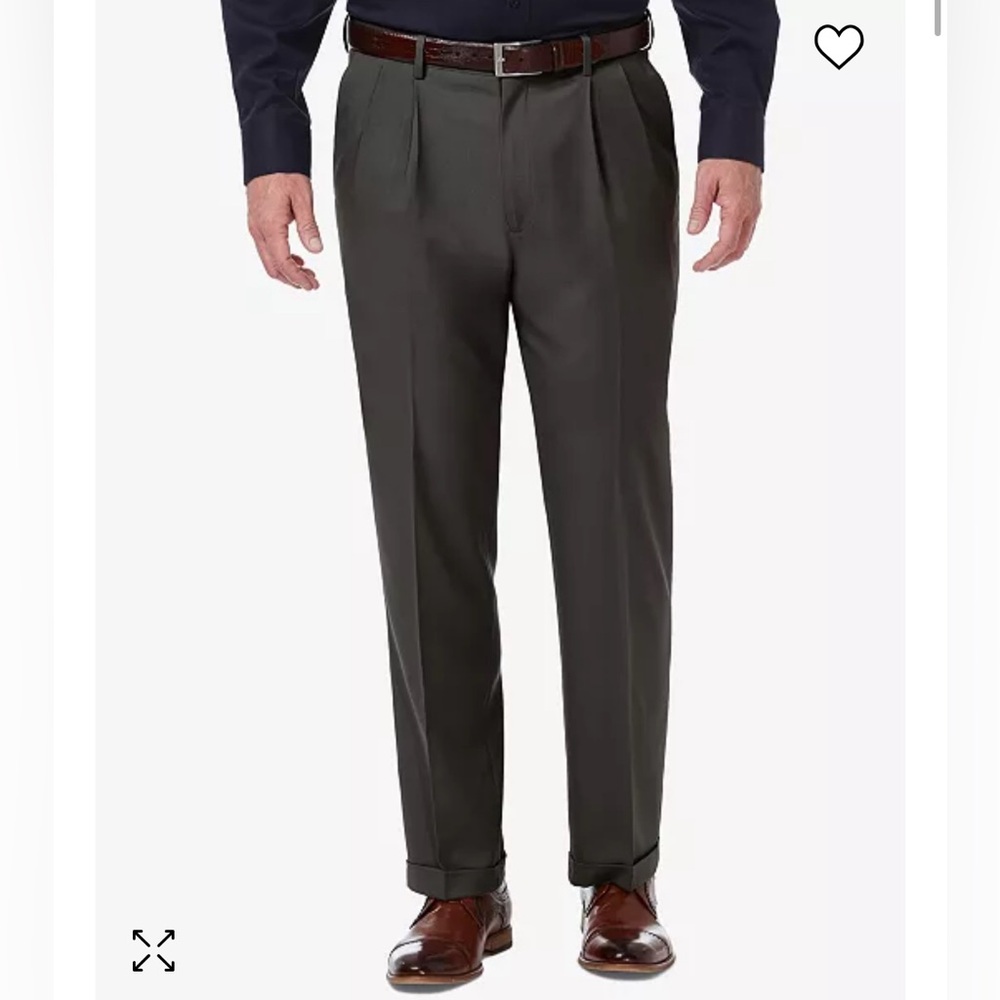 Men’s Haggar Dress Pants in Dark Grey